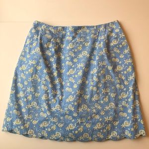 Lilly Pulitzer blue vintage skirt